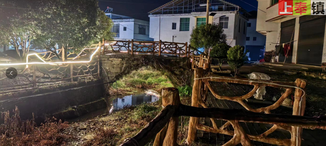 上奉镇观前村老街老桥沿河景观实拍（2024年1月）
